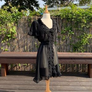 The Perfect Sheer Black Dress